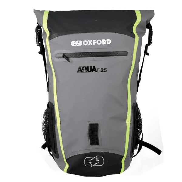 Oxford Aqua B-25 Backpack - Black Grey Fluo