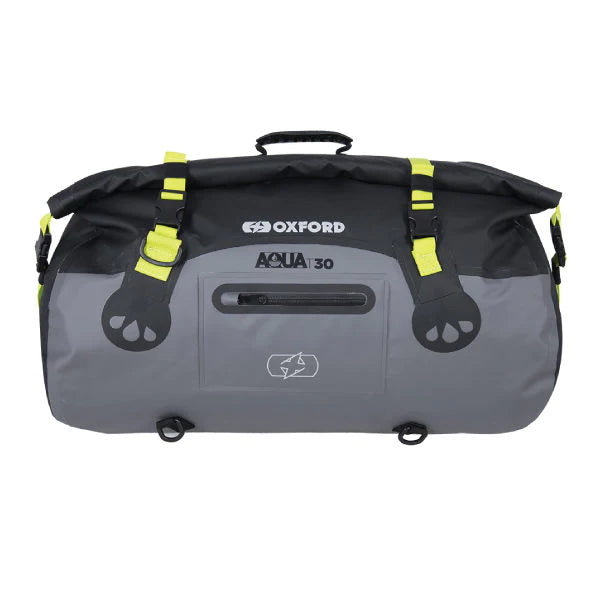 Oxford Aqua T-30 Roll Bag - Grey & Black
