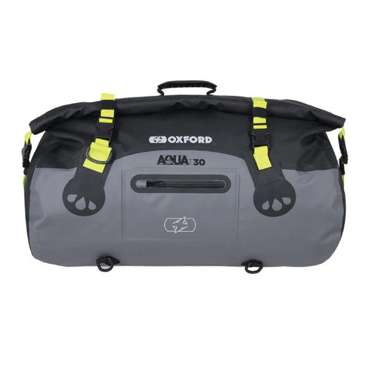 Oxford Aqua T-30 Roll Bag - Grey & Black