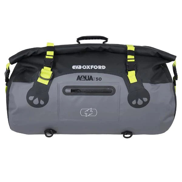Oxford Aqua T-50 Roll Bag - Black & Grey