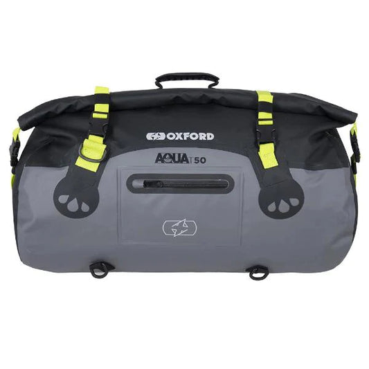 Oxford Aqua T-50 Roll Bag - Black & Grey