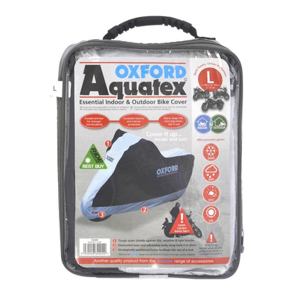 Oxford Aquatex Bike Cover with Complete Protection- Large/XL