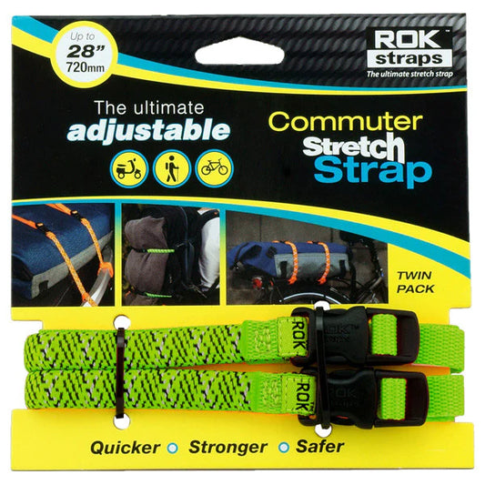 Oxford ROK Straps LD 12mm Adjustable - Fluo Green
