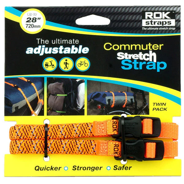 Oxford ROK Straps LD 12mm Adjustable - Orange