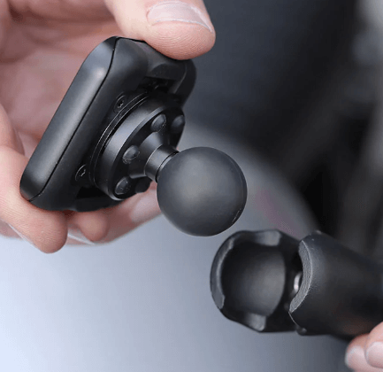 PEAK DESIGN Mobile Motorcycle Mount 1″ ball adapter : Black - Riders Junction