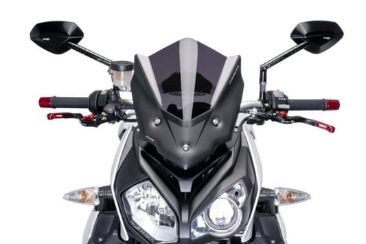 PUIG Windscreen for BMW S1000R (2017-19) - Dark Smoke - Riders Junction