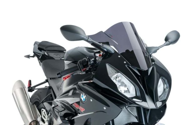 PUIG Windscreen for BMW S1000RR Z-Racer (2016-18) - Dark Smoke - Riders Junction