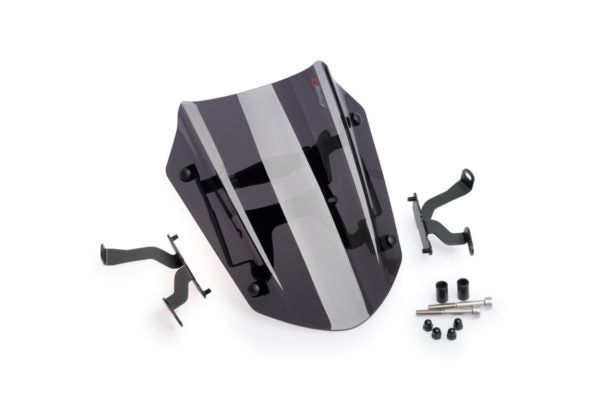 PUIG Windscreen for Ducati Diavel 1260 Racing 2019-21 - Dark Smoke - Riders Junction