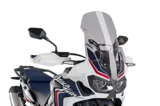 PUIG Windscreen for Honda Africa Twin (2017-18) Touring - Light Smoke - Riders Junction