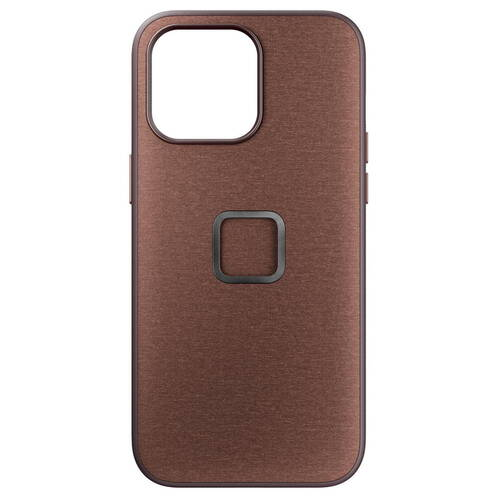Peak Design Charcoal Mobile Everyday Fabric Case iPhone 15 Pro Max V2 (Redwood) - PD-M-MC-BL-RD-2