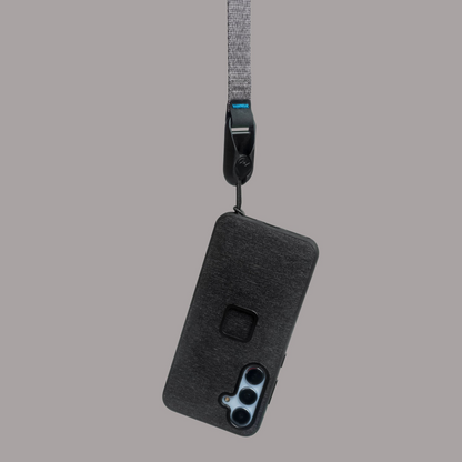 Peak Design Everyday Fabric Phone Case For Samsung Galaxy S25+ (Charcoal) - PD-M-MC-CC-CH-1