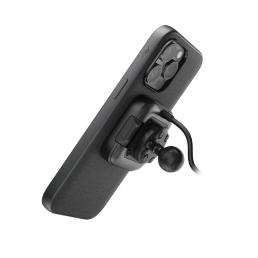 Peak Design Mobile Black Motorcycle Mount 1″ Ball Adapter: Locking & Charging (PD-M-MM-AE-BK-1)