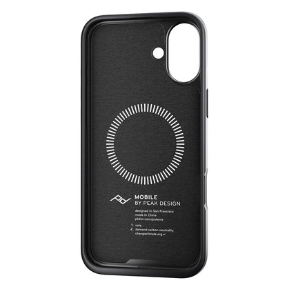 Peak Design iPhone 16 plus Everyday Fabric Phone Case (Charcoal) - PD-M-MC-BT-CH-1