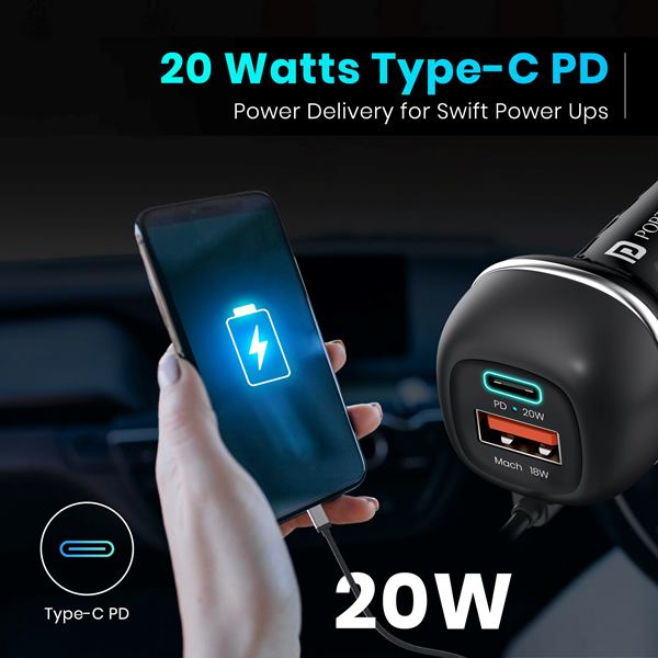 Portronics Car Power 1C (Car Charger) - POR 1873