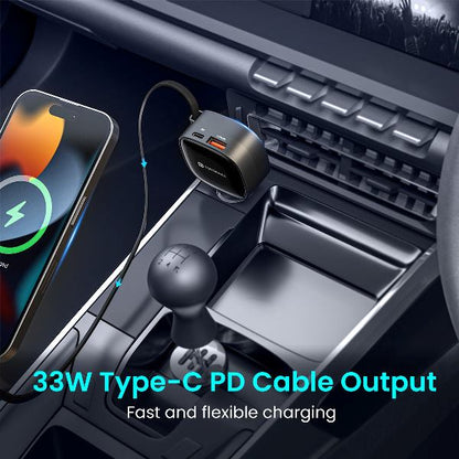 Portronics-Car Power Retracto 84w Car Charger (POR 1876)