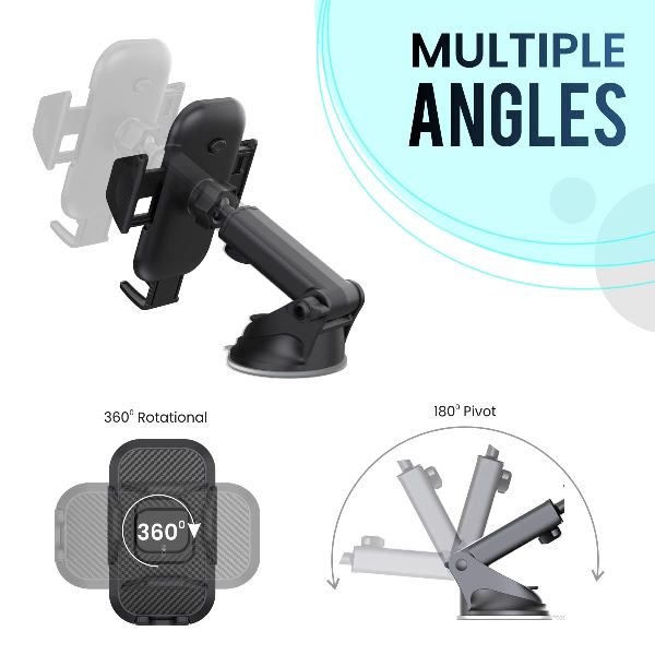 Portronics-Clamp M Car Mobile Holder (POR 116)