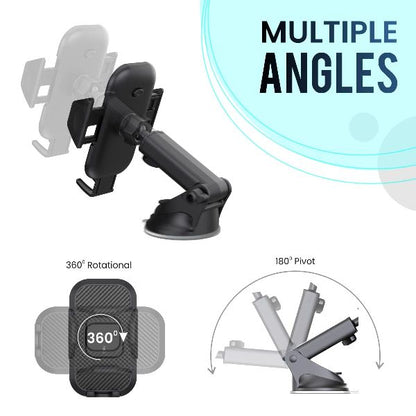 Portronics-Clamp M Car Mobile Holder (POR 116)