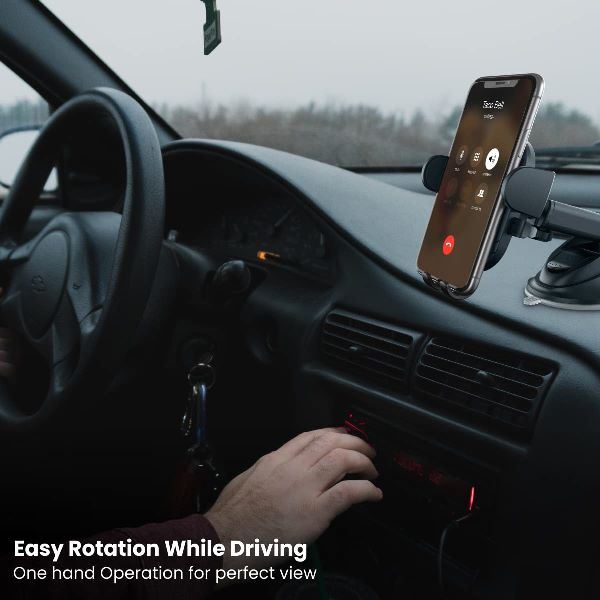 Portronics-Clamp M2 Mobile Holder-Black (POR 1609)