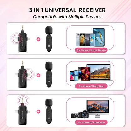 Portronics-Dash 5 Wireless Microphone-Black (POR 2044)