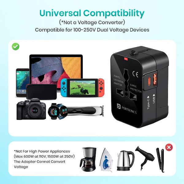 Portronics-Juicemate Universal Adaptor (POR 2838)