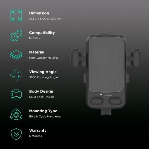 Portronics Mobike II Mobile Holder (POR 1306)