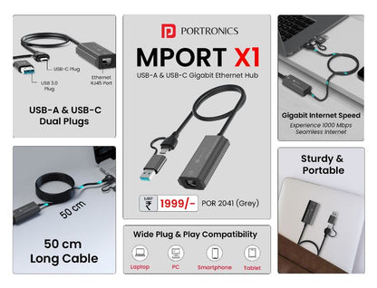 Portronics-Mport X1-Black (POR 2041)