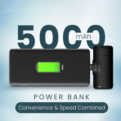 Portronics-Power Pebble 5000 Mah-Black (POR 2262)