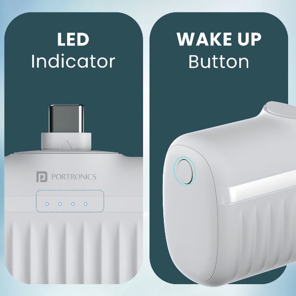 Portronics-Power Pebble 5000 Mah-White (POR 2262)