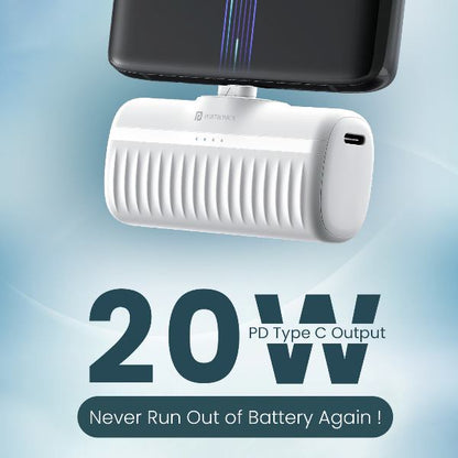 Portronics-Power Pebble 5000 Mah-White (POR 2262)