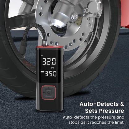 Portronics Vayu 2.0 Rechargable Tyre Inflator - Riders Junction
