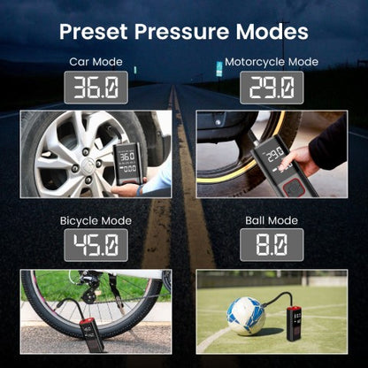 Portronics Vayu 2.0 Rechargable Tyre Inflator - Riders Junction