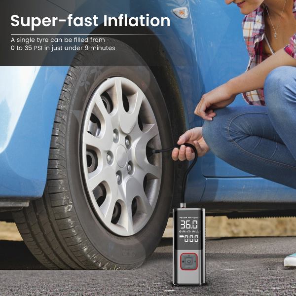 Portronics-Vayu 2.0 Tyre Inflator (POR 2319)