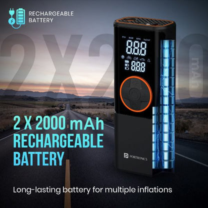 Portronics Vayu 4.0 Tyre Inflator