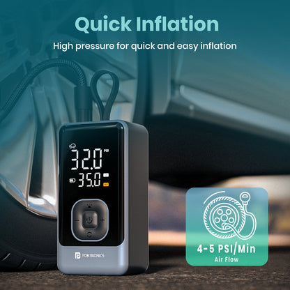 Portronics Vayu 8.0 Tyre Inflator