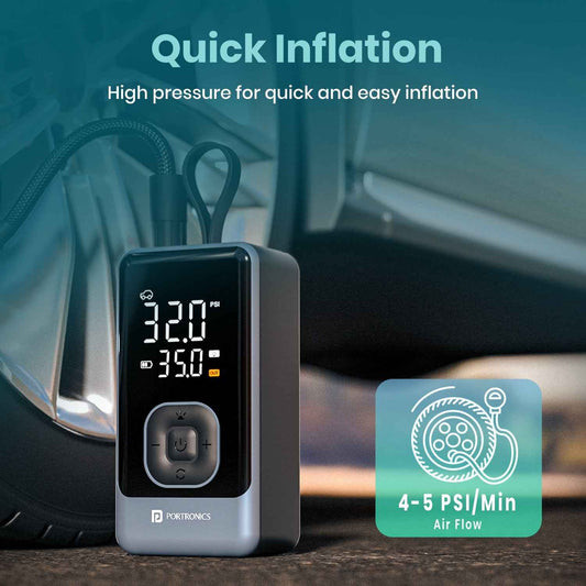 Portronics Vayu 8.0 Tyre Inflator