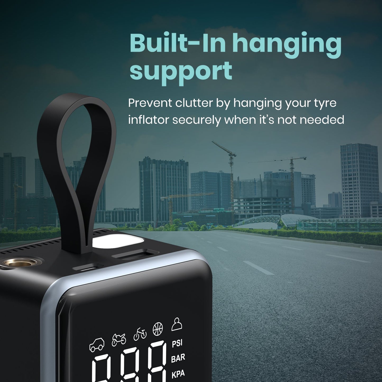 Portronics Vayu 8.0 Tyre Inflator
