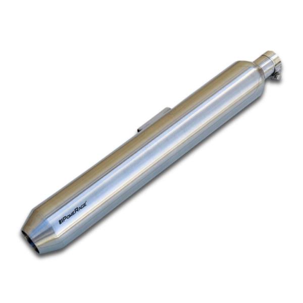Powerage Slip-Ons Exhaust for RE 350 500 Brushed Steel Finish (Short Type)
