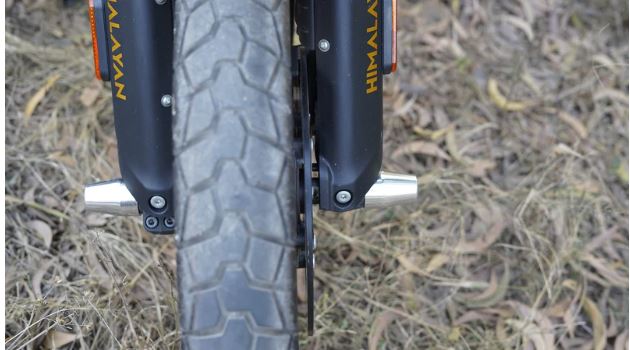 Premium Aluminium Fork Sliders for Himalayan 450 - Polished Silver -  Carbon Racing