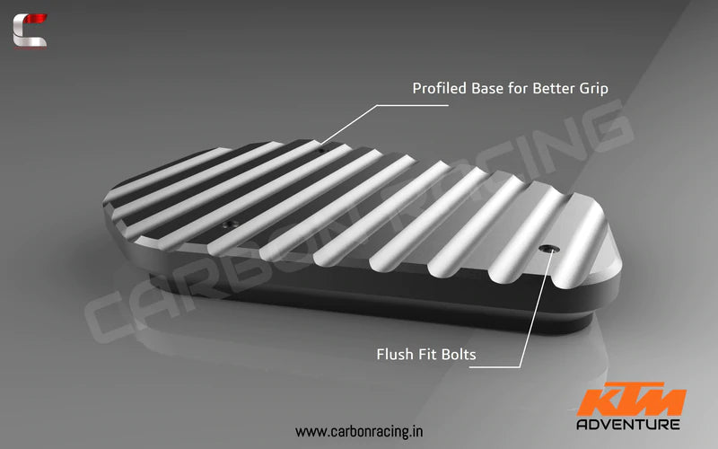 Premium Kickstand Extender for KTM 390 Adventure - Carbon Racing - Riders Junction