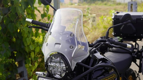 Premium Touring windshield for Himalayan 450 - Clear - Carbon Racing
