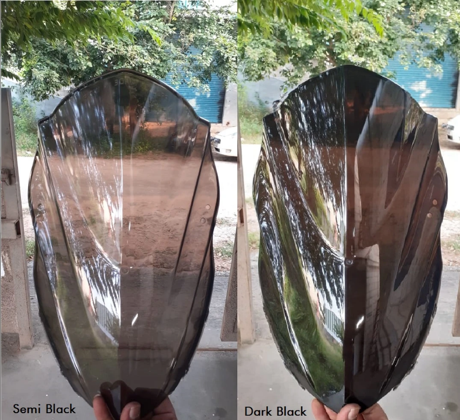 Premium Windshield for Dominar 400 / Dominar 250 with Stabilizer Kit - Carbon Racing