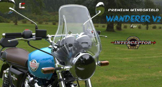 Premium Windshield for Royal Enfield Interceptor 650 V2 (Version 2) - Riders Junction