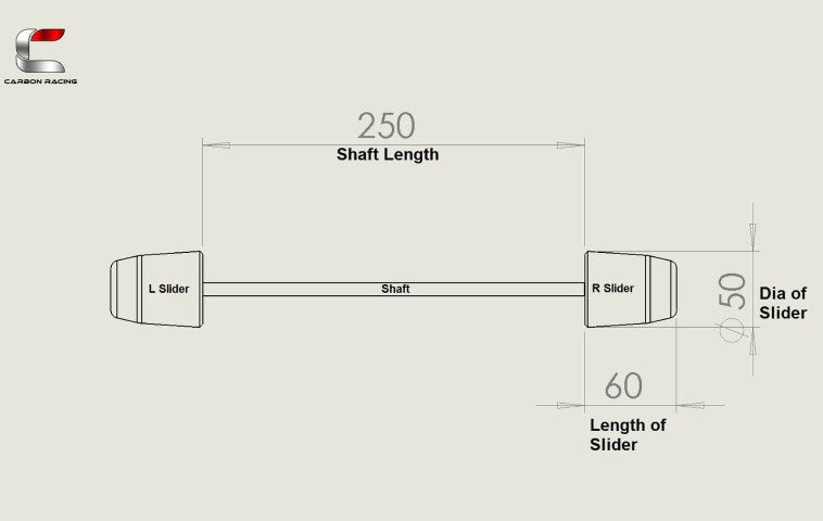 Premium Aluminium Fork Sliders for Himalayan 450 - Matte Black - Carbon Racing - Riders Junction