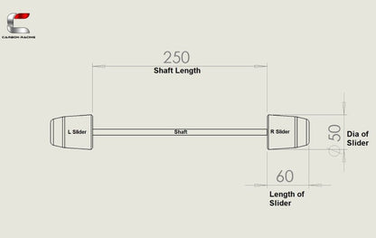 Premium Aluminium Fork Sliders for Himalayan 450 - Matte Black - Carbon Racing - Riders Junction