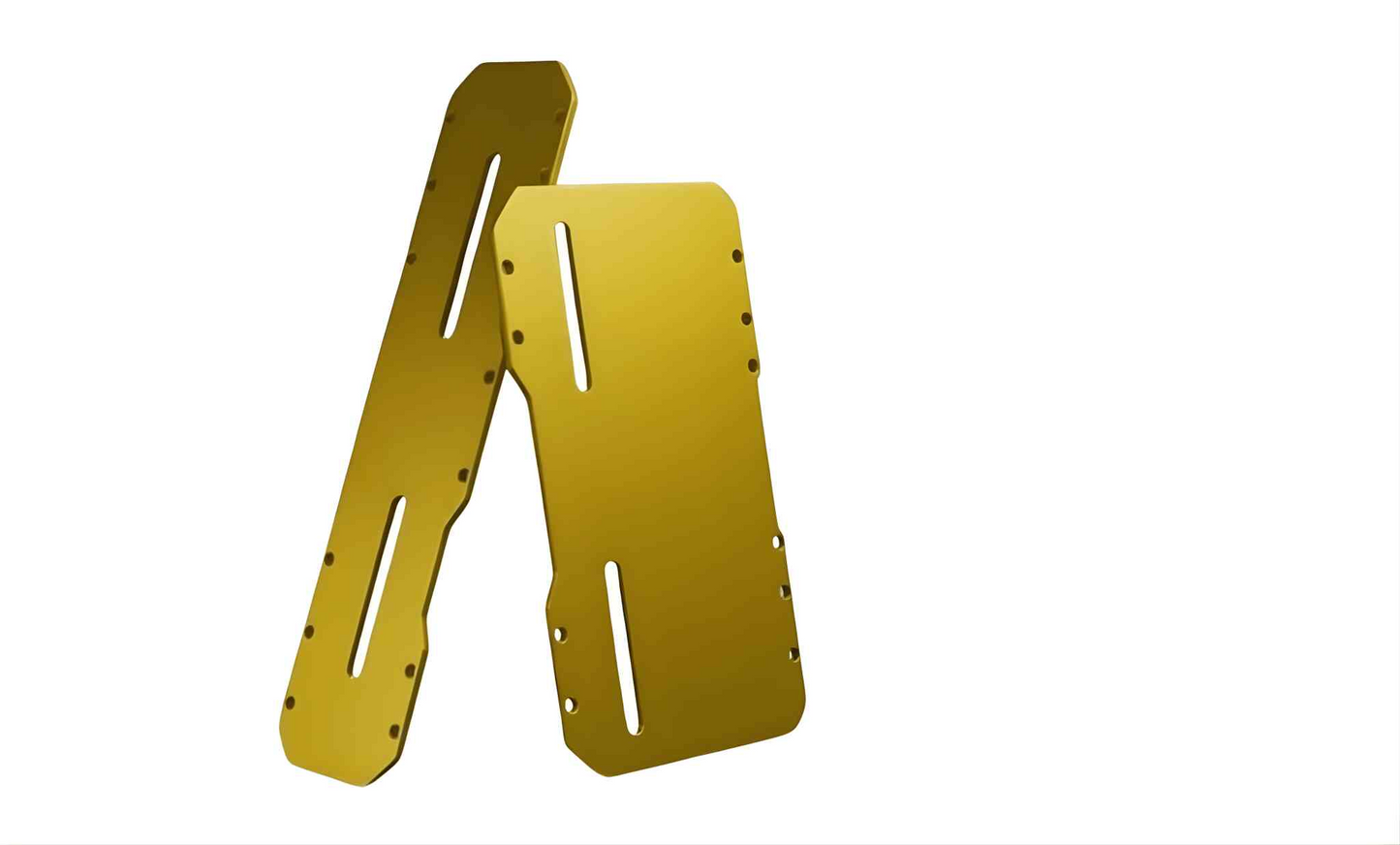 Premium Universal CNC Aluminum Motorcycle License Plate Holder / Frame - Anodized Finish (GOLDEN)
