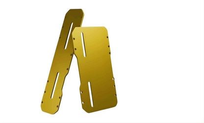 Premium Universal CNC Aluminum Motorcycle License Plate Holder / Frame - Anodized Finish (GOLDEN)