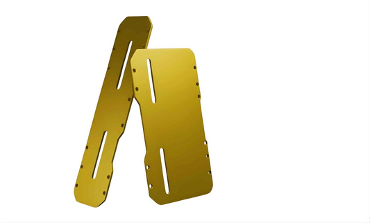 Premium Universal CNC Aluminum Motorcycle License Plate Holder / Frame - Anodized Finish (GOLDEN)