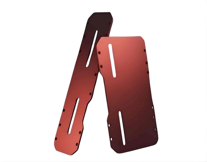 Premium Universal CNC Aluminum Motorcycle License Plate Holder / Frame - Anodized Finish (RED)