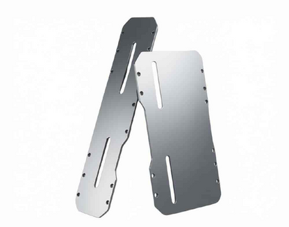 Premium Universal CNC Aluminum Motorcycle License Plate Holder  Frame - Anodized Finish (SILVER)
