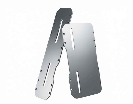 Premium Universal CNC Aluminum Motorcycle License Plate Holder / Frame - Anodized Finish (SILVER)